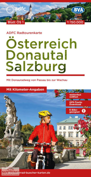 ÖS 1 AUSTRIA : DANUBE VALLEY - SALZBURG | BVA BikeMedia cycling map