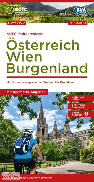 ÖS 2 AUSTRIA : VIENNA - BURGENLAND | BVA BikeMedia cycling map