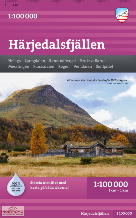 HÄRJEDALSFJÄLLEN | Calazo hiking map