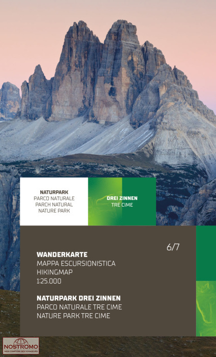 DREI ZINNEN / TRE CIME | carte de randonnée Tabacco