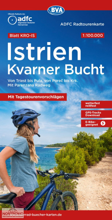ISTRIA - KVARNER BAY | BVA BikeMedia cycling map
