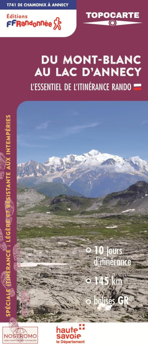 DU MONT-BLANC AU LAC D'ANNECY | carte de randonnée FFRP