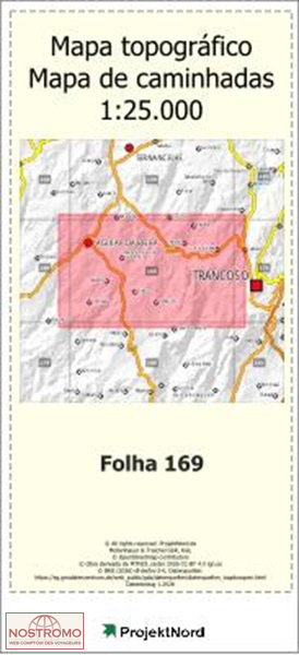 169 AGUIAR DA BEIRA | carte topographique Projektnord