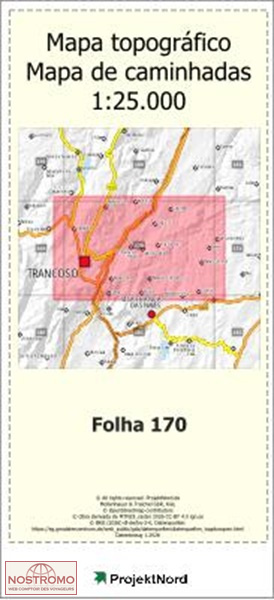 170 TRANCOSO | carte topographique Projektnord