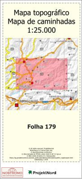 179 PENALVA DO CASTELO | carte topographique Projektnord