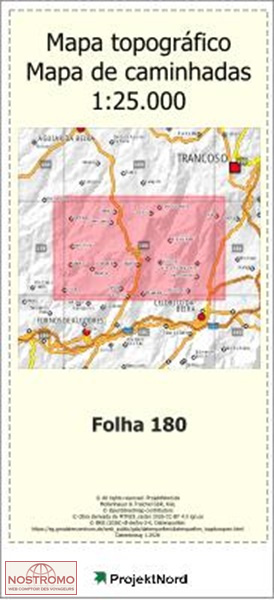 180 ALDEIA NOVA (TRANCOSO) | carte topographique Projektnord