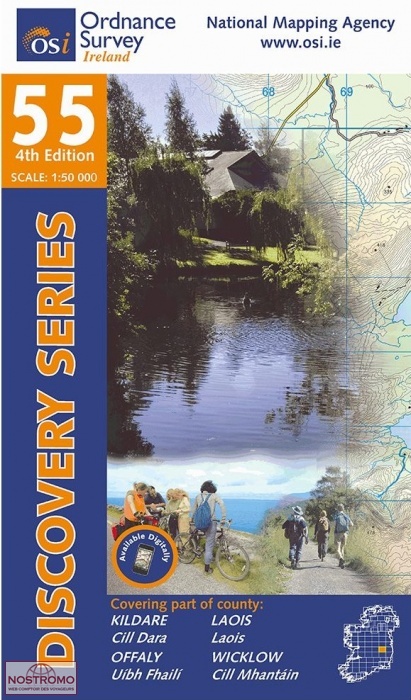 55 KILDARE - LAOIS - OFFALY - WICKLOW | OSI hiking map