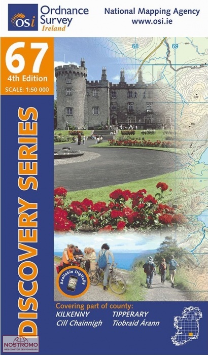 67 KILKENNY - TIPPERARY | OSI hiking map