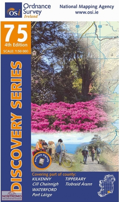 75 KILKENNY - TIPPERARY - WATERFORD NORTH | OSI hiking map