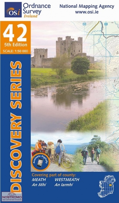 42 MEATH - WESTMEATH | carte de randonnée OSI