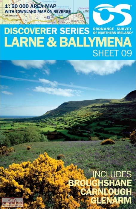 09 LARNE & BALLYMENA | carte de randonnée OSNI