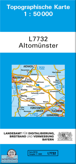 L7732 ALTOMÜNSTER | carte topographique LDBV