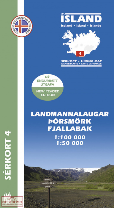04 LANDMANNALAUGAR - PORSMÖRK - FJALLABAK | Mal og Menning hiking map