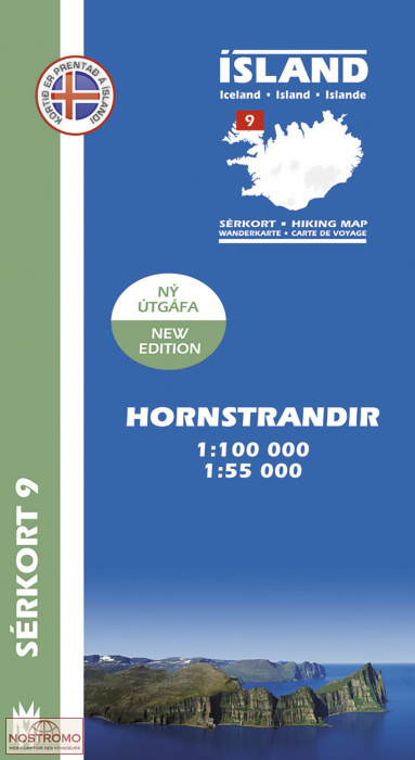 09 HORNSTRANDIR | Mal og Menning hiking map