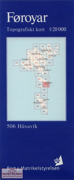 506 HÚSAVÍK | Kort & Matrikelstyrelsen topographical map