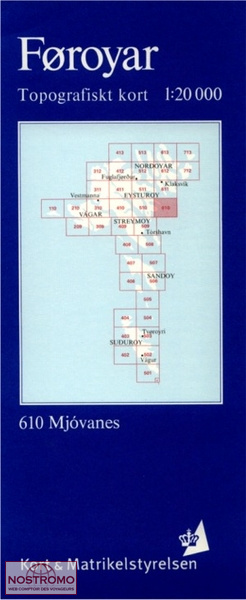 610 MJÓVANES | Kort & Matrikelstyrelsen topographical map