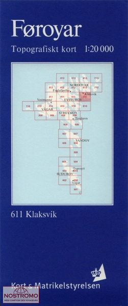 611 KLAKSVIK | Kort & Matrikelstyrelsen topographical map