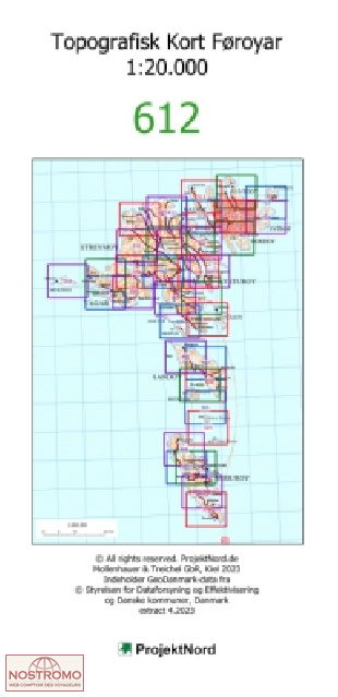 612 HVANNASUND | Kort & Matrikelstyrelsen topographical map