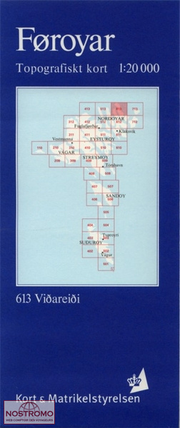 613 VIÐAREIÐI | Kort & Matrikelstyrelsen topographical map