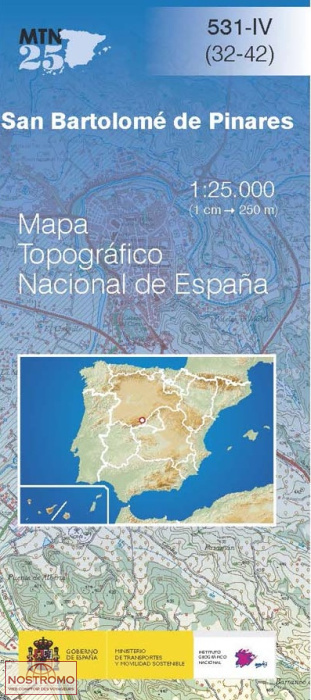 531-4 SAN BARTOLOMÉ DE PINARES | CNIG topographical map