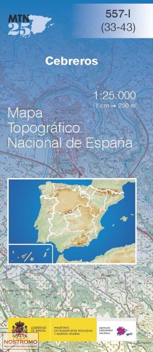 557-1 CEBREROS | CNIG topographical map
