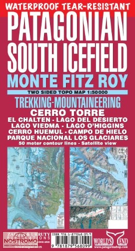 PATAGONIAN SOUTH ICEFIELD -  MONTE FITZ ROY | Zagier & Urruty trekking map