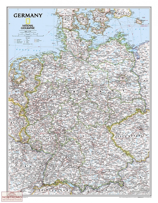 ALLEMAGNE | carte murale National Geographic
