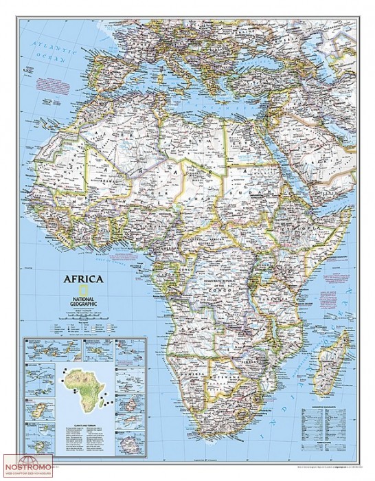 AFRICA POLITICAL | National Geographic wall map