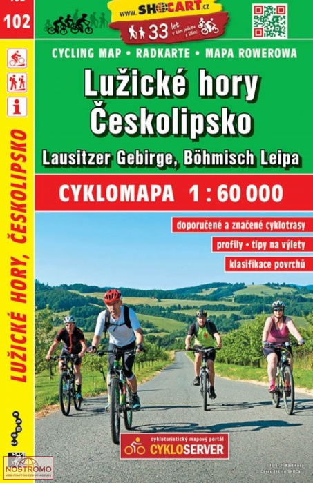 102 LUŽICKÉ HORY - ČESKOLIPSKO | Shocart cycling map