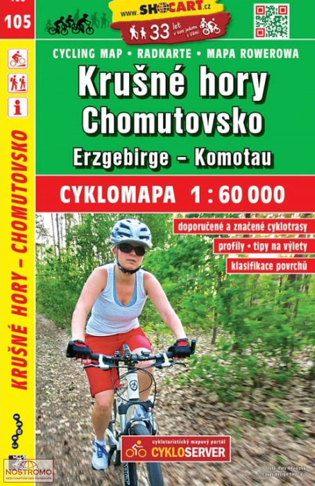 105 KRUŠNÉ HORY - CHOMUTOVSKO | Shocart cycling map