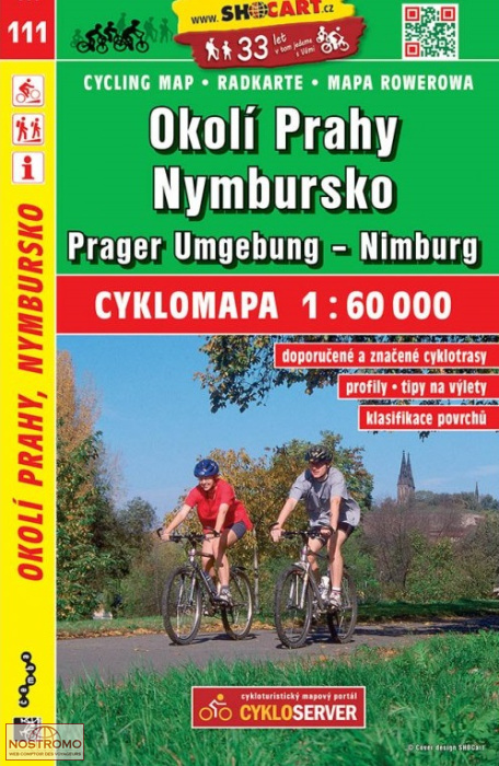 111 OKOLÍ PRAHY - NYMBURSKO | Shocart cycling map