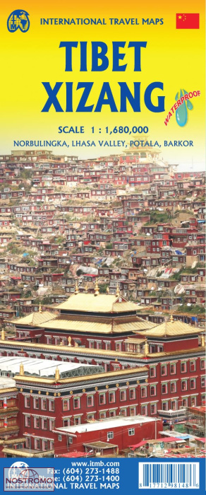 TIBET / XIZANG | carte touristique ITMB