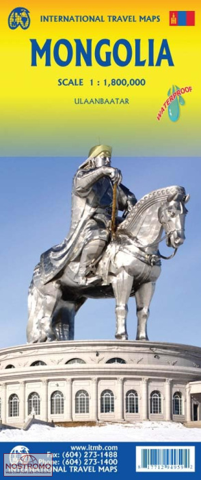 MONGOLIE | carte touristique ITMB