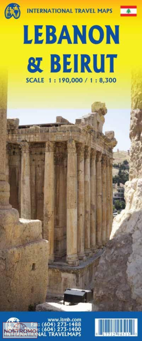 LIBAN ET BEYROUTH | carte touristique ITMB