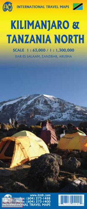 KILIMANDJARO & TANZANIE NORD | carte touristique ITMB