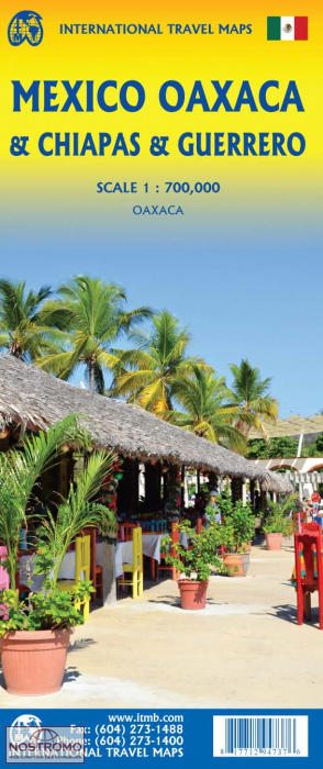 MEXIQUE : OAXACA - CHIAPAS - GUERRERO | carte touristique ITMB