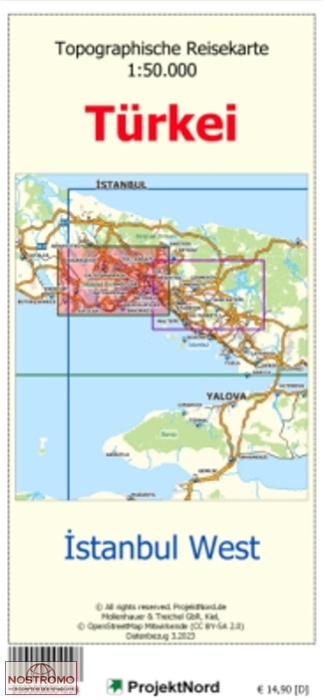 ISTANBUL OUEST | carte topographique Projektnord