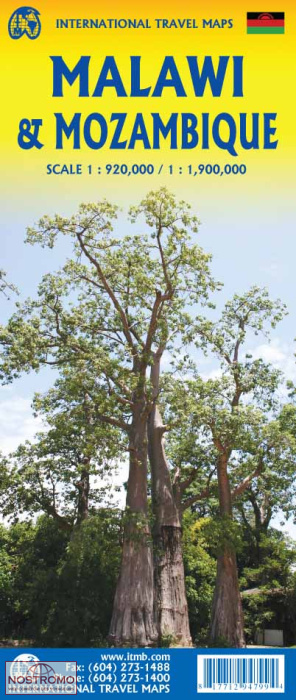 MALAWI & MOZAMBIQUE | carte touristique ITMB