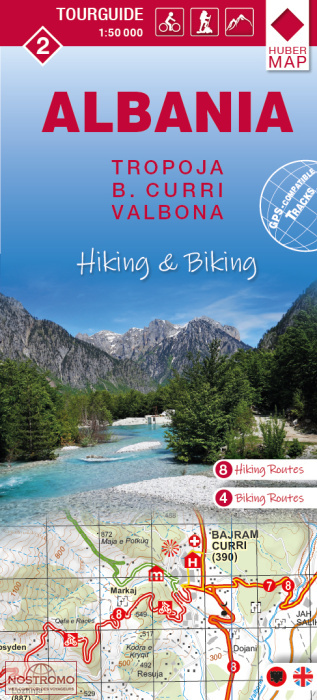 2 TROPOJA - B. CURRI - VALBONA | Huber hiking map