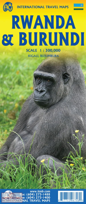 RWANDA & BURUNDI | carte touristique ITMB