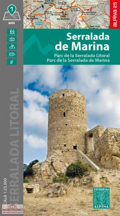 70 SERRALADA DE MARINA | Alpina hiking map