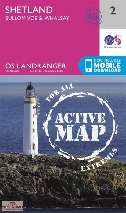002 SHETLAND - SULLOM VOE & WHALSAY | OS hiking map