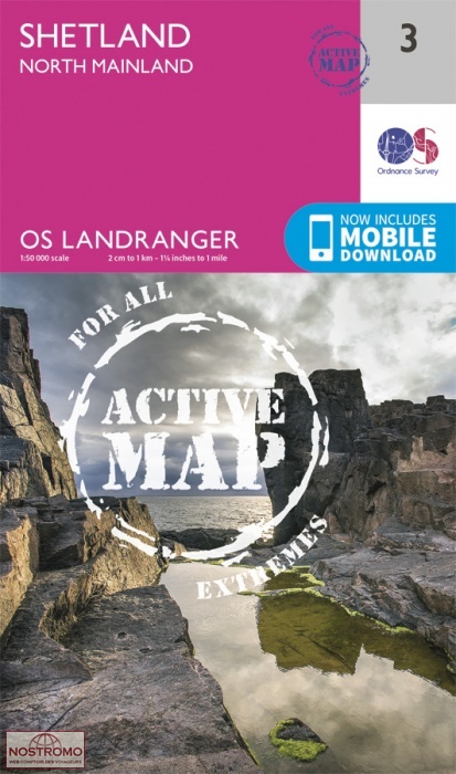 003 SHETLAND - NORTH MAINLAND | OS hiking map