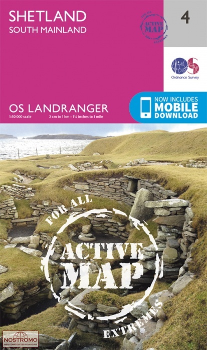 004 SHETLAND - SOUTH MAINLAND | OS hiking map