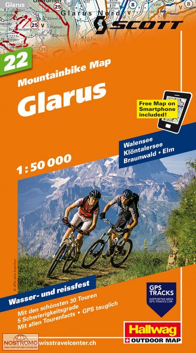 GLARUS 22 | Hallwag biking map