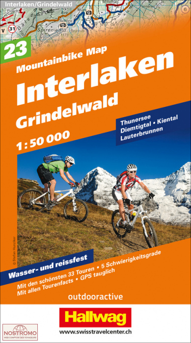 INTERLAKEN - GRINDELWALD 23 | Hallwag biking map