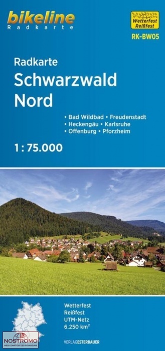 BW05 SCHWARZWALD NORD | Esterbauer cycling map