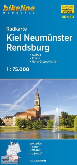 SH04 KIEL - NEUMÜNSTER - RENDSBURG | Esterbauer cycling map
