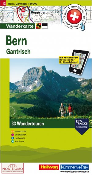 BERN - GANTRISCH 12 | Hallwag/Kummerly+Frey hiking map