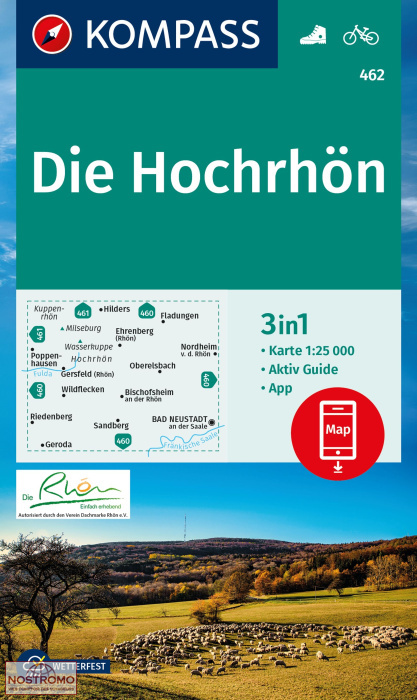 462 DIE HOCHRHÖN | Kompass hiking map